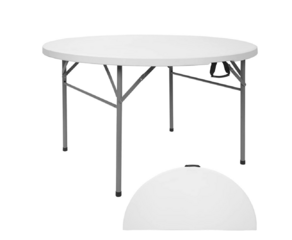 4' Round Fold In Half Table 