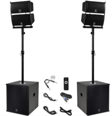 PA System / Music Speaker with Microphones