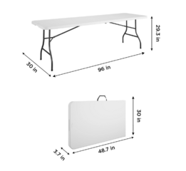 8' Fold In Half Table