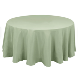 120" Round Sage Table Linen 