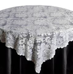 Ivory Lace Table Overlay 