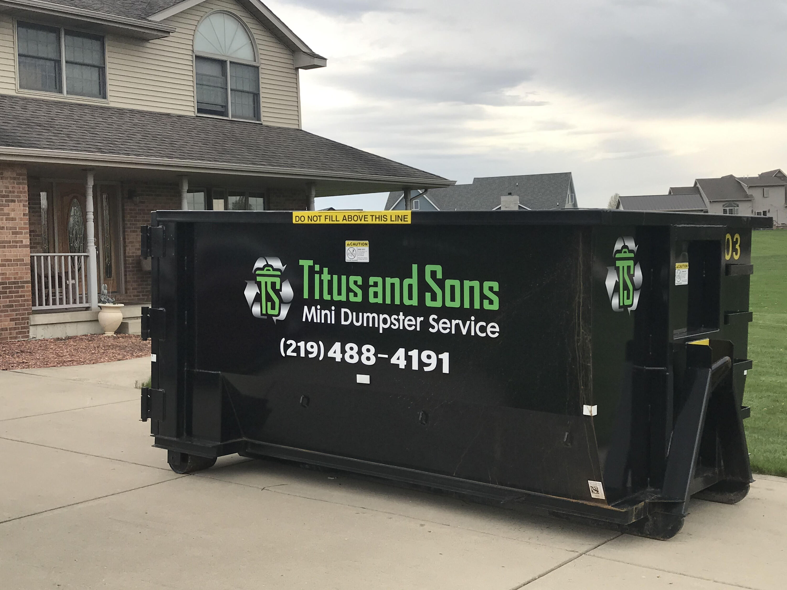 Dumpster Rentals Titus & Sons Mini Dumpster Service