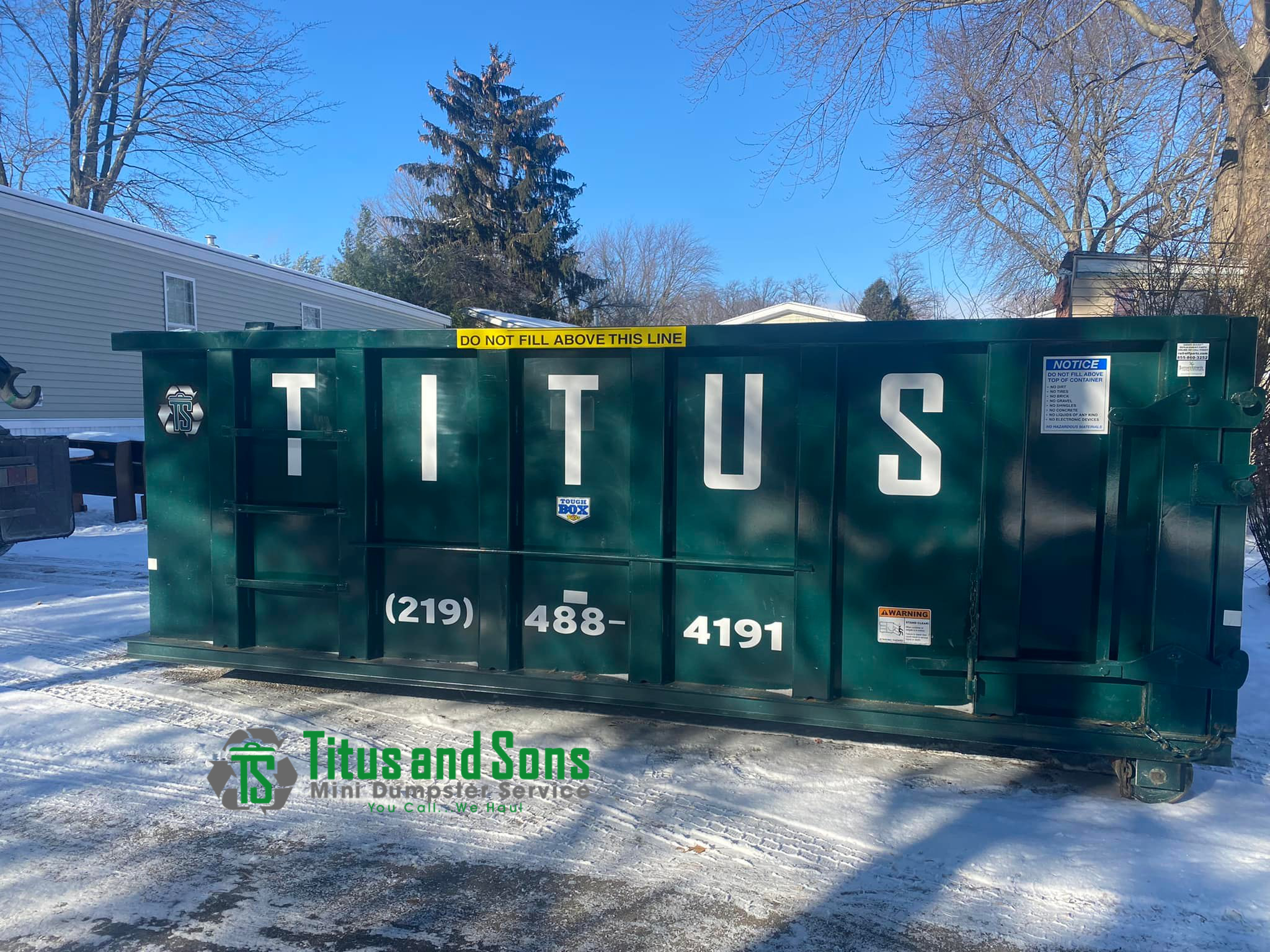 Reliable Dumpster Rental Titus & Sons Rensselaer IN