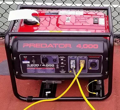 4500 Watt Generator (Powers 2 Fans) with fuel