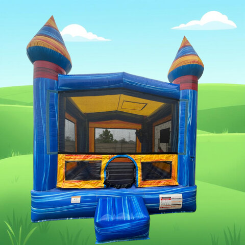 Blue Arctic Bounce House