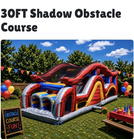 30FT Shadow Obstacle Course 