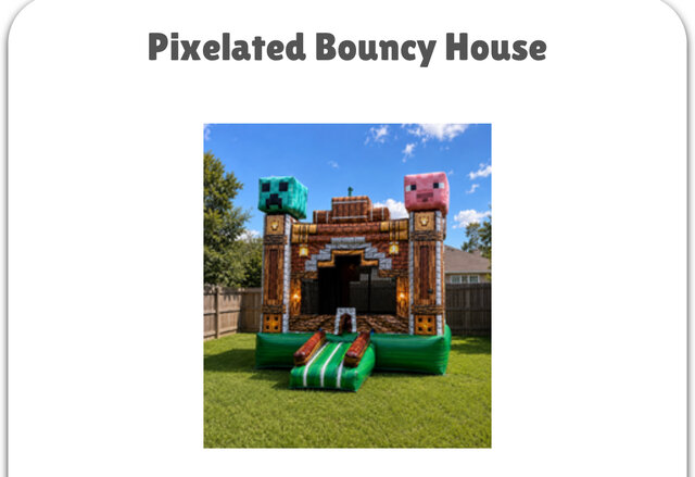 Pixelated Bouncy House