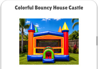 Colorful  Bouncy House Castle 