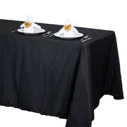 Black Rectangle Table Cloths