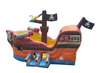 Pirate Ship Bounce House with Slide