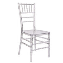 Clear Chiavari Chair w/ White Cushion