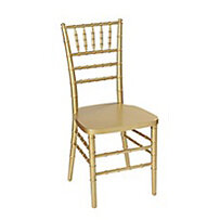 Gold Chiavari Chair w/ White Cushion