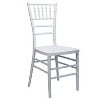 White Chiavari Chair w/ White Cushion