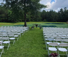 White folding chair rentals