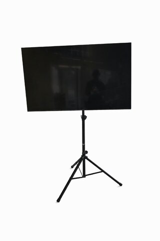 65 Inch Flat Panel 4K TV with Adjustable Tripod Stand – Rental