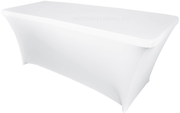 6 Ft. Table - Spandex Table Cloth Cover - White