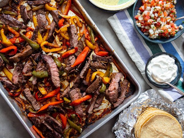 Catering: Fajitas - Beef and Chicken Fajitas - Flour + Corn tortillas, Mexican rice and beans, salsa verde, salsa rojo, Our Famous chips, lettuce, cheese, Sour Cream, Homemade Guacamole,- 40 Person Min. Per Person Charge