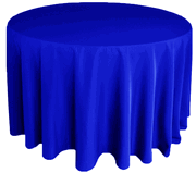 120 Round - Table Cloth - Royal Blue 