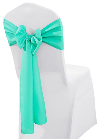 Chair Sashes -  Tiff Blue / Aqua Blue