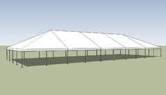 40x100 Commercial White Frame tent