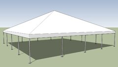 40 x 40 Commercial White Frame tent - Call for Price and Availability - 888-283-2623