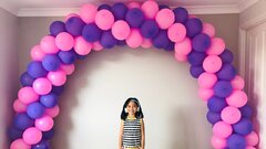 Balloon Arch Per Foot, Includes weighted Stands, Colors to match clients color theme (Charged per foot)