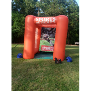 Inflatable Football Toss with Police Radar gun and Footballs