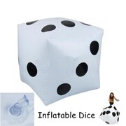 	Large Inflatable Dice - White with Black Dots