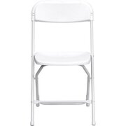 White Folding Chairs - Non Padded