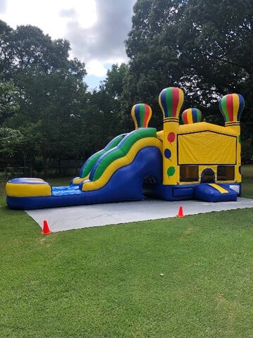 Dry Balloon Bounce House Slide Combo