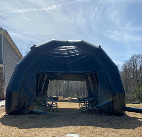 20' X 20' Black Inflatable Spider Tent Package