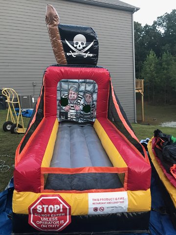 Pirate Ball Toss Carnival Game