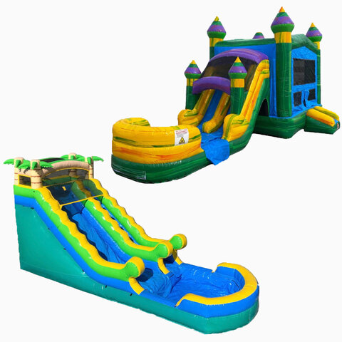 Bounce House Combo and Waterslide Package