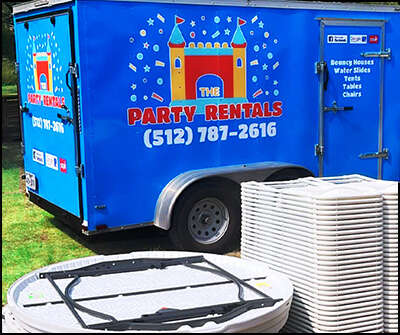 Party rentals in Buda, TX for birthdays and events