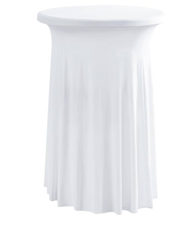 Yellow Flowy Spandex Cover for Cocktail Table 