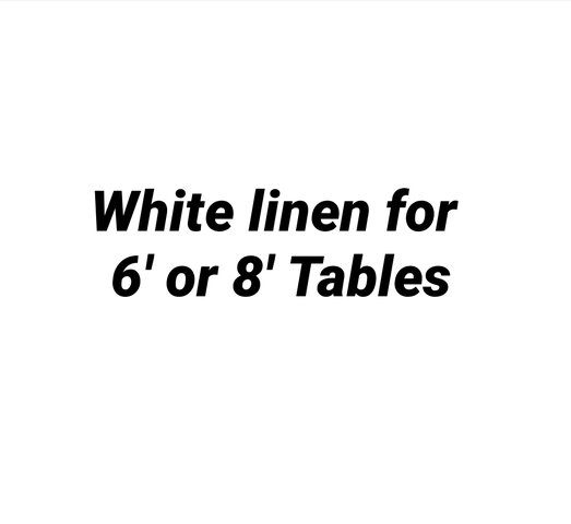White Tablecloth linen - 54