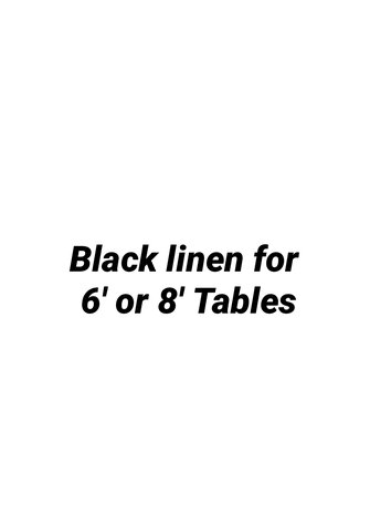 Black Tablecloth linen - 54