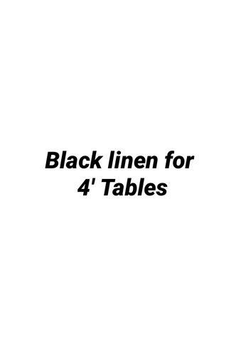 Black Tablecloth linen - 72