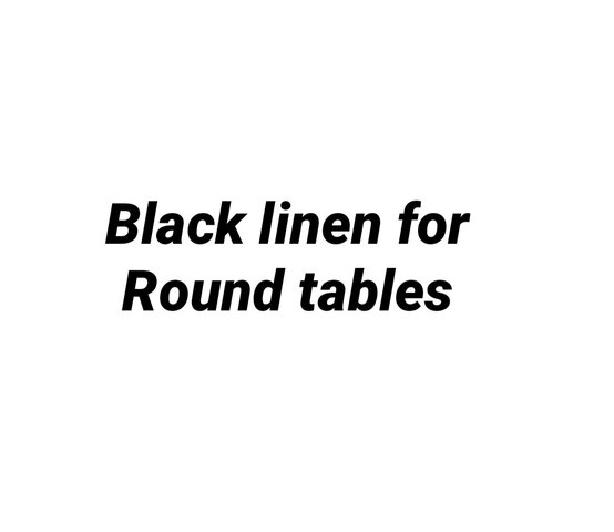 Black Tablecloth linen - 90