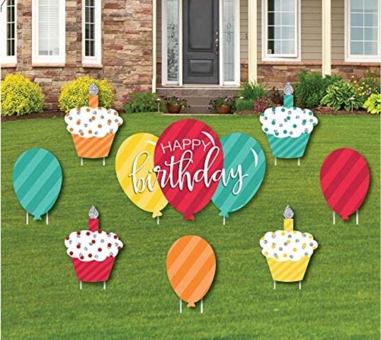 Theme Signs - Colourful Happy Birthday