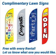 Complimentary Lawn Sign with Rental
