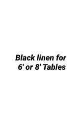 Black Tablecloth linen - 54