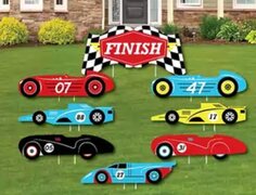 Theme Signs - Racecars