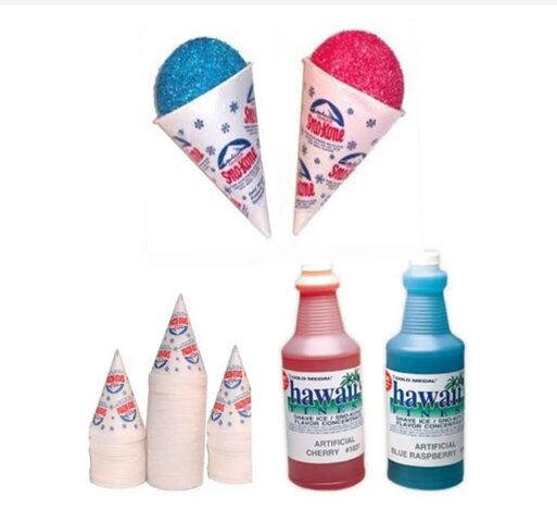Snow Cone Supply Packs - 50 servings