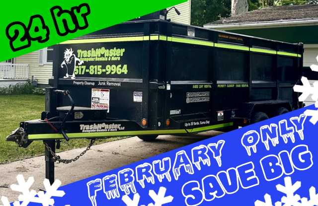 LIMITED TIME: 16 Yard Dump Trailer 1 Day Rental 