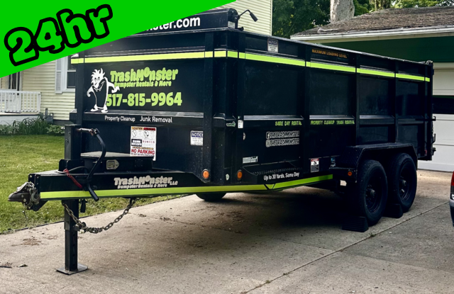 16 Yard Dump Trailer 1 Day Rental