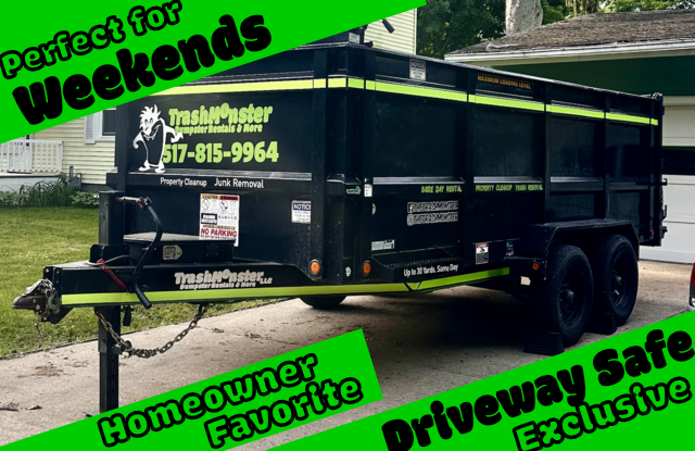 16 Yard Dump Trailer 3 Day Rental