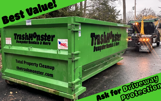 20 Yard Dumpster 1 Day Rental