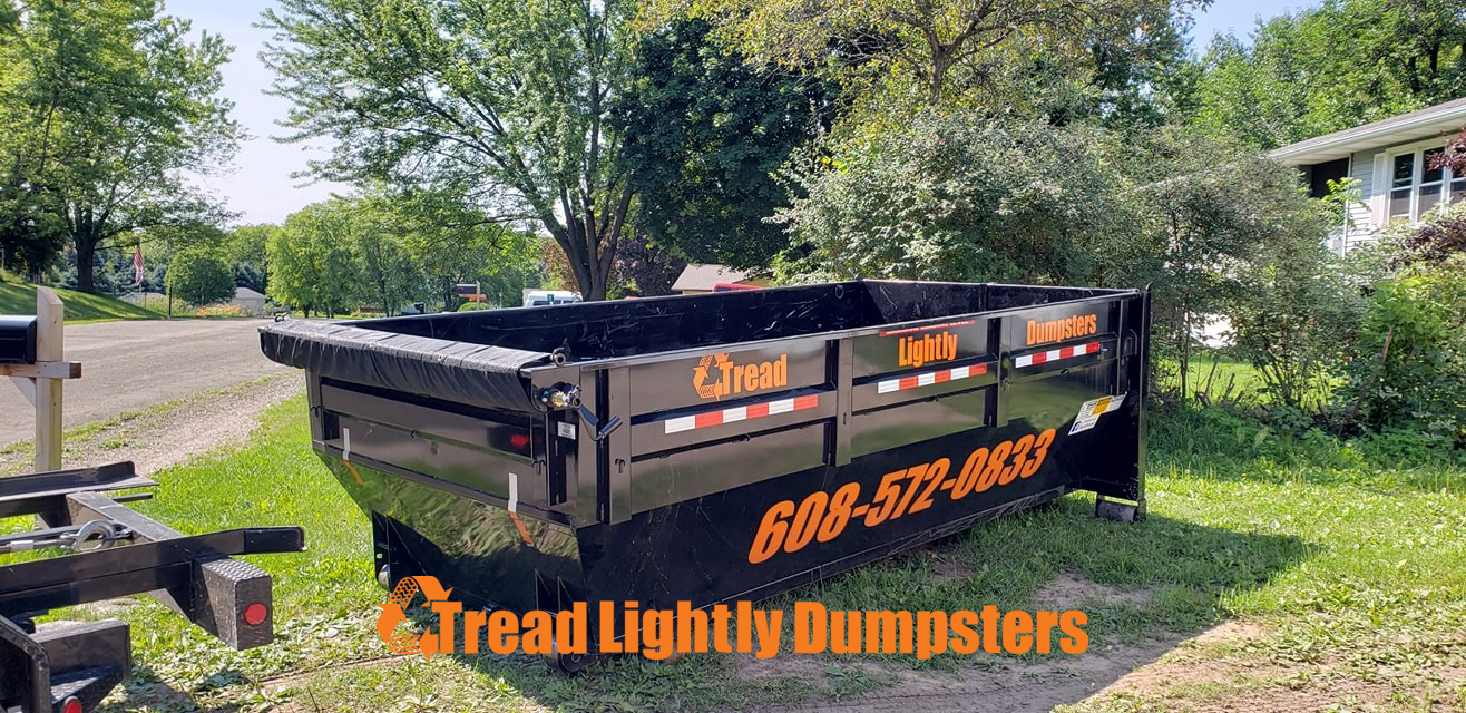 Durable Dumpster Rental Tread Lightly Dumpsters Middleton MI Homeowners Use for Landscaping and Outdoor Projects