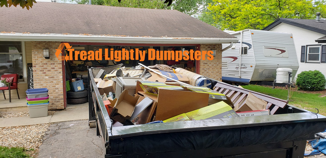 Affordable Waste Removal Dumpster Rental Tread Lightly Dumpsters DeForest MI